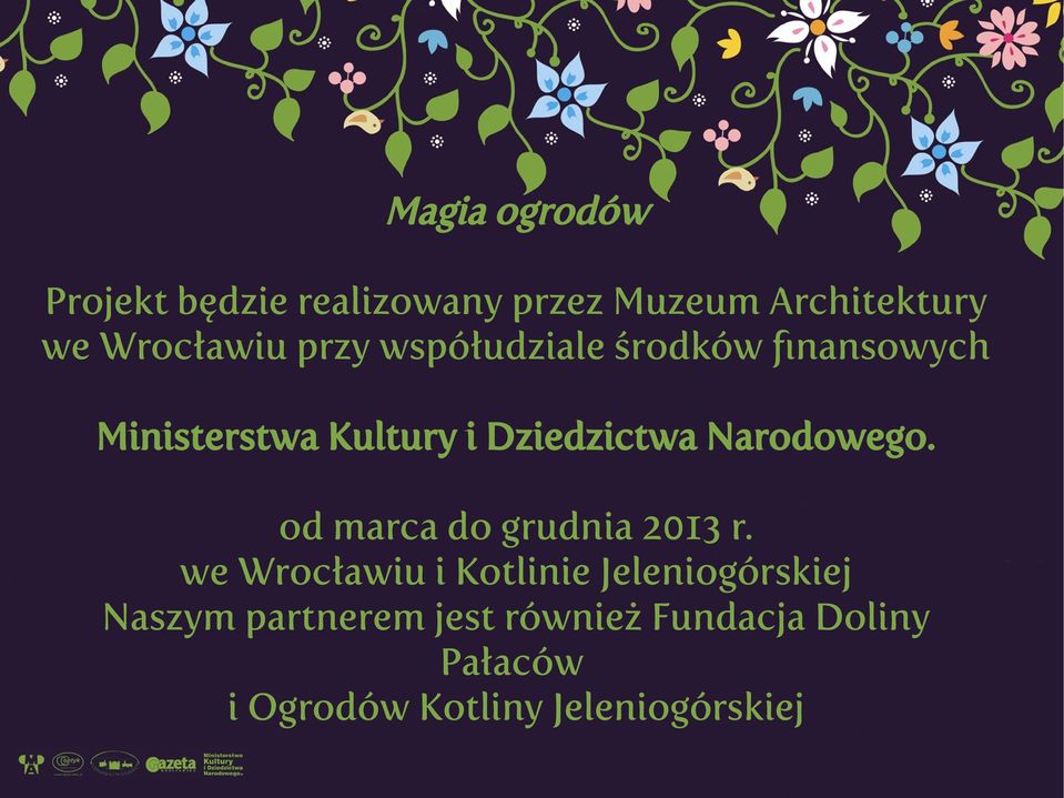 Narodowego. od marca do grudnia 2013 r.