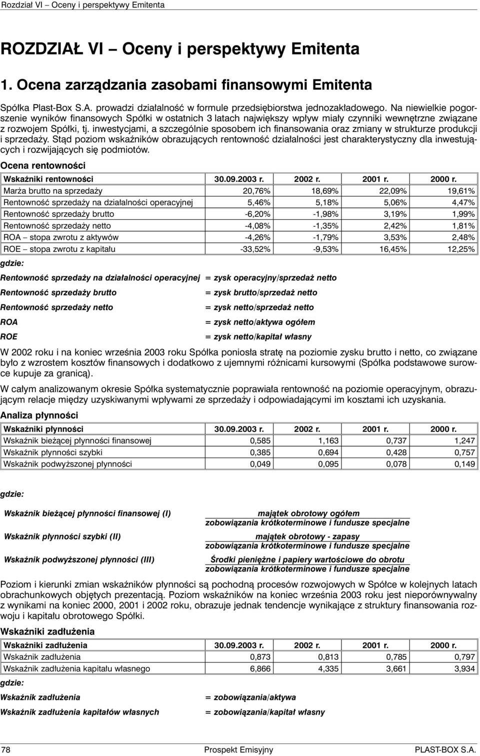 inwestycjami, a szczególnie sposobem ich finansowania oraz zmiany w strukturze produkcji i sprzedaży.