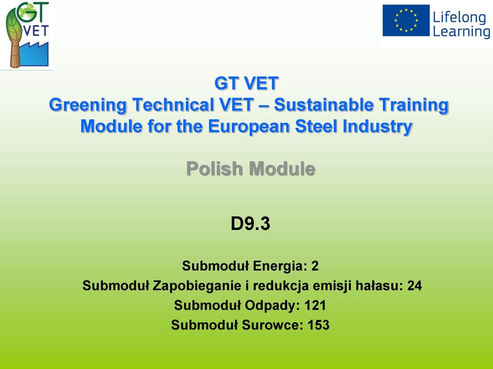 3 Submoduł Energia: 2 Submoduł Zapobieganie i redukcja