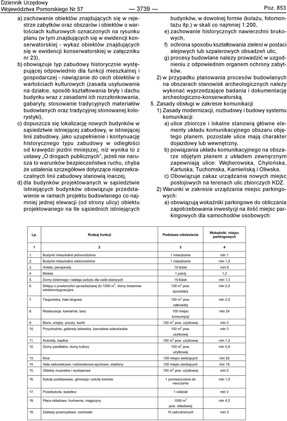 wykaz obiektów znajdujących się w ewidencji konserwatorskiej w załączniku nr 23), b) obowiązuje typ zabudowy historycznie występującej odpowiednio dla funkcji mieszkalnej i gospodarczej nawiązanie do