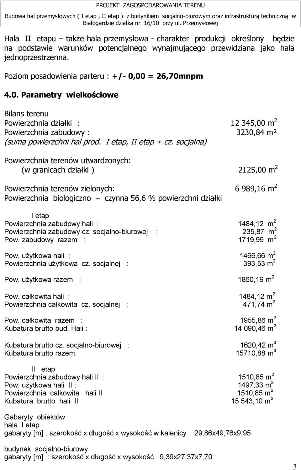 I etap, II etap + cz.