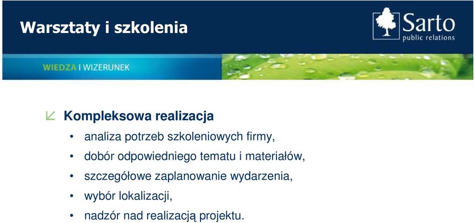 tematu i materiałów, szczegółowe zaplanowanie