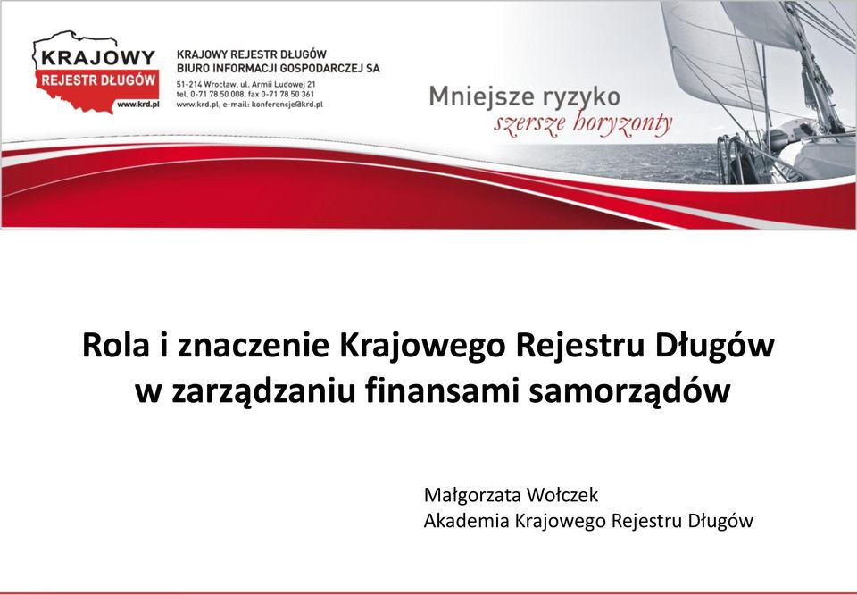 finansami samorządów Małgorzata