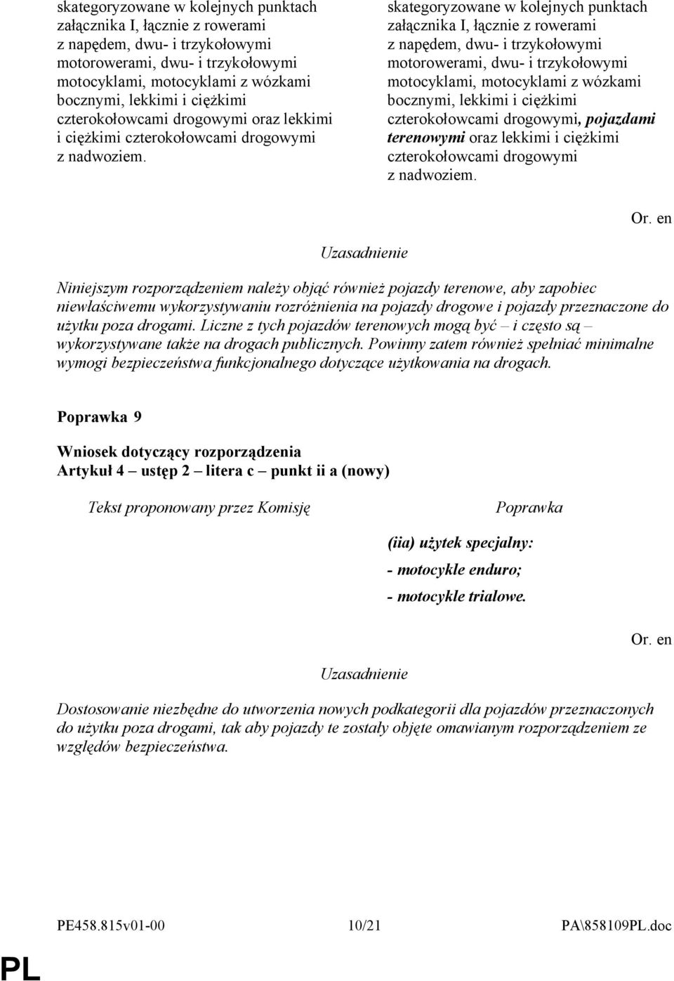 Niniejszym rozporządzeniem należy objąć również pojazdy terenowe, aby zapobiec niewłaściwemu wykorzystywaniu rozróżnienia na pojazdy drogowe i pojazdy przeznaczone do użytku poza drogami.