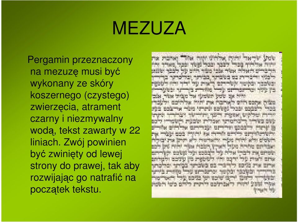 wodą, tekst zawarty w 22 liniach.