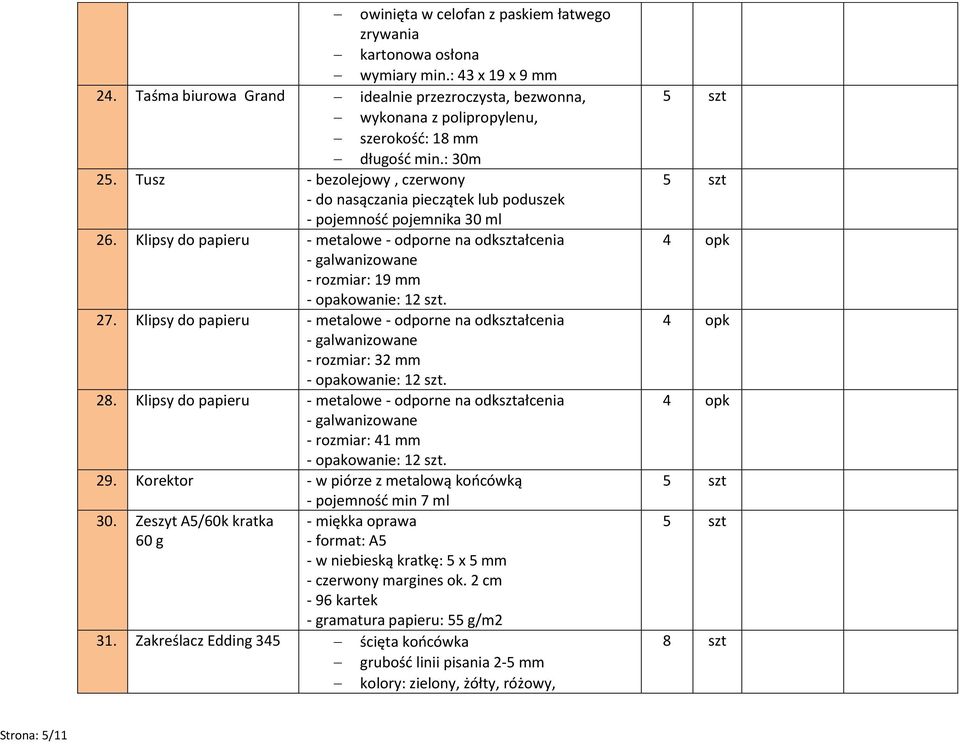 Tusz - bezolejowy, czerwony - do nasączania pieczątek lub poduszek - pojemność pojemnika 30 ml 26.