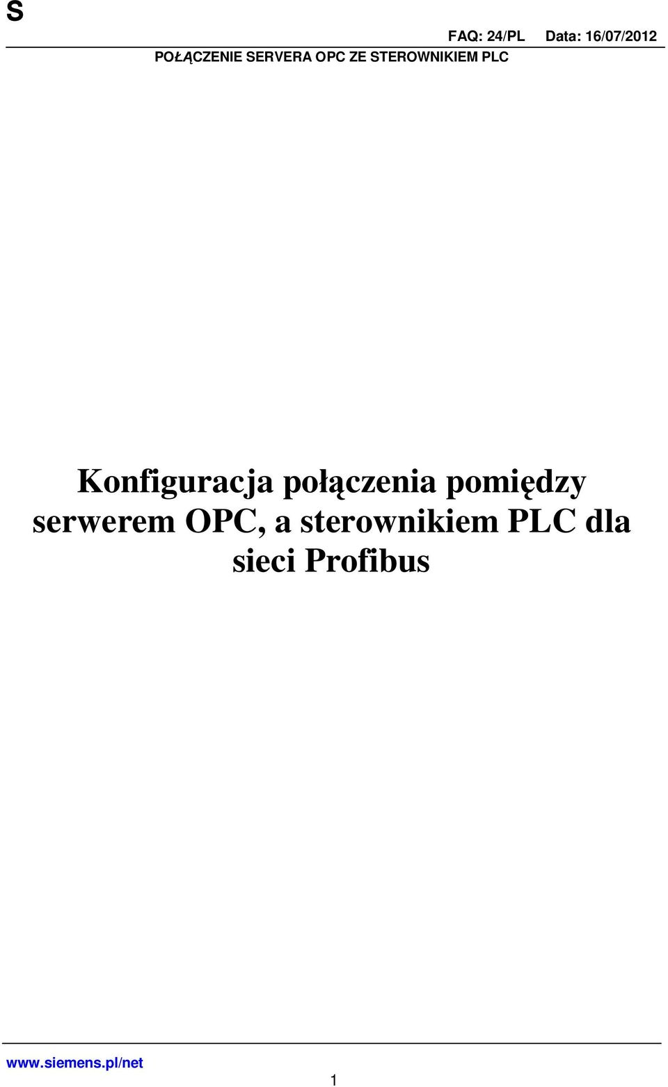 serwerem OPC, a