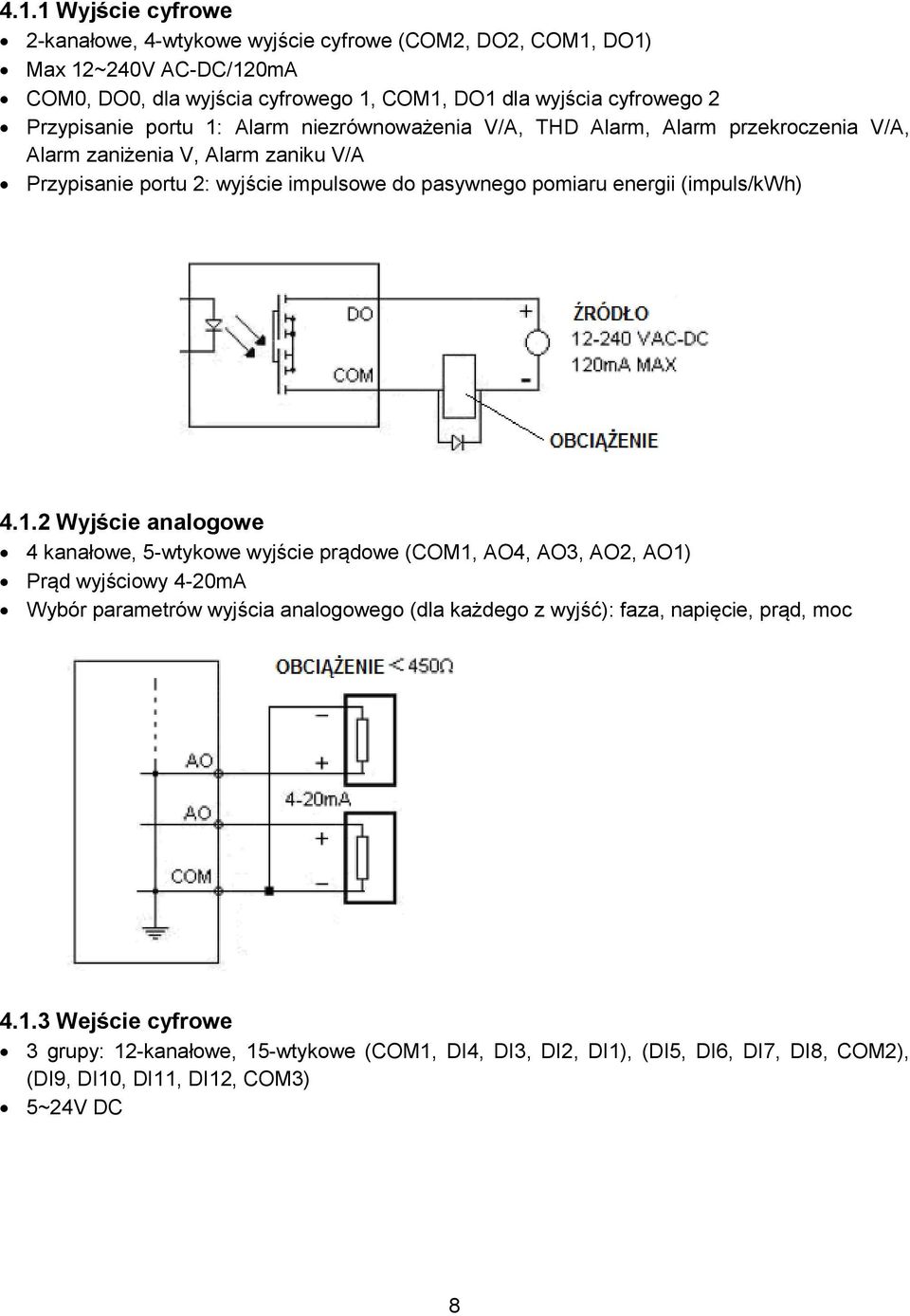 energii (impuls/kwh) 4.1.