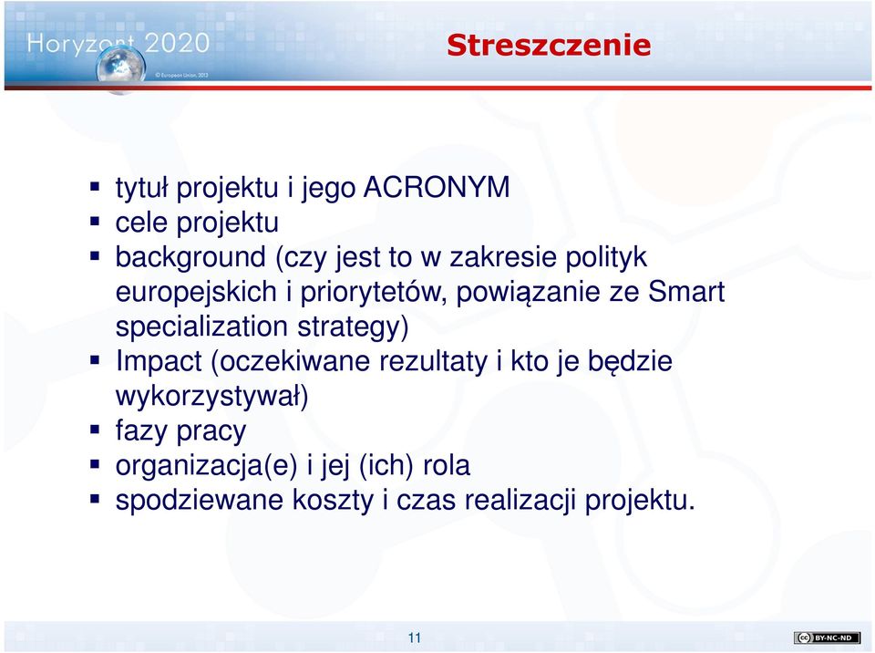 strategy) Impact (oczekiwane rezultaty i kto je będzie wykorzystywał) fazy pracy