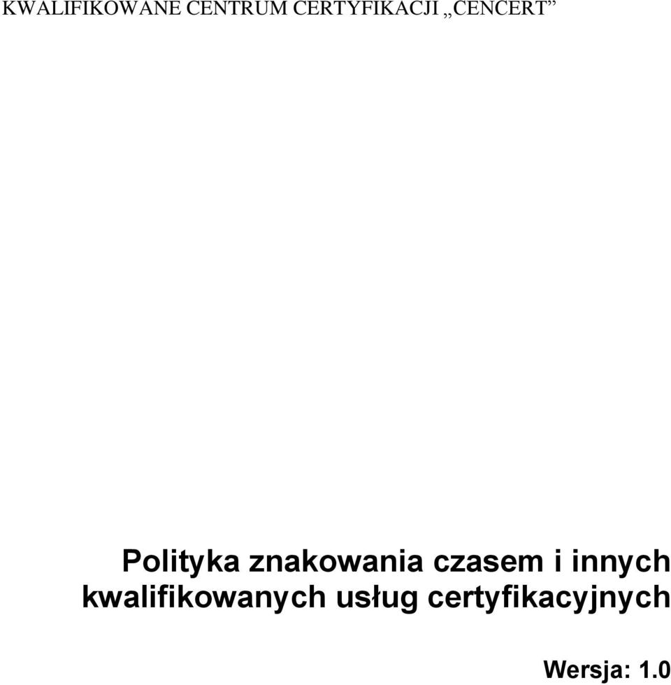 znakowania czasem i innych