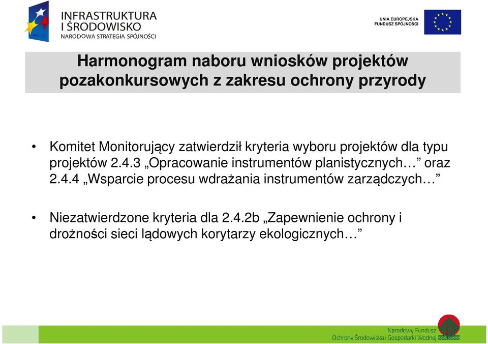 3 Opracowanie instrumentów planistycznych oraz 2.4.