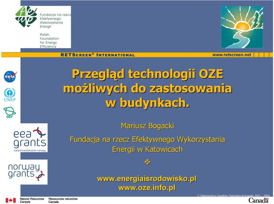 Mariusz Bogacki Fundacja na rzecz Efektywnego Wykorzystania