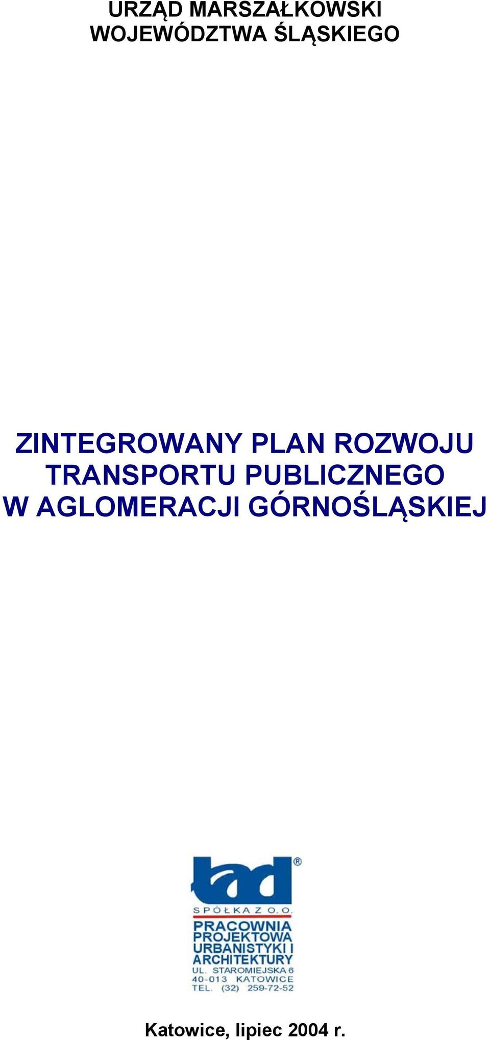 TRANSPORTU PUBLICZNEGO W