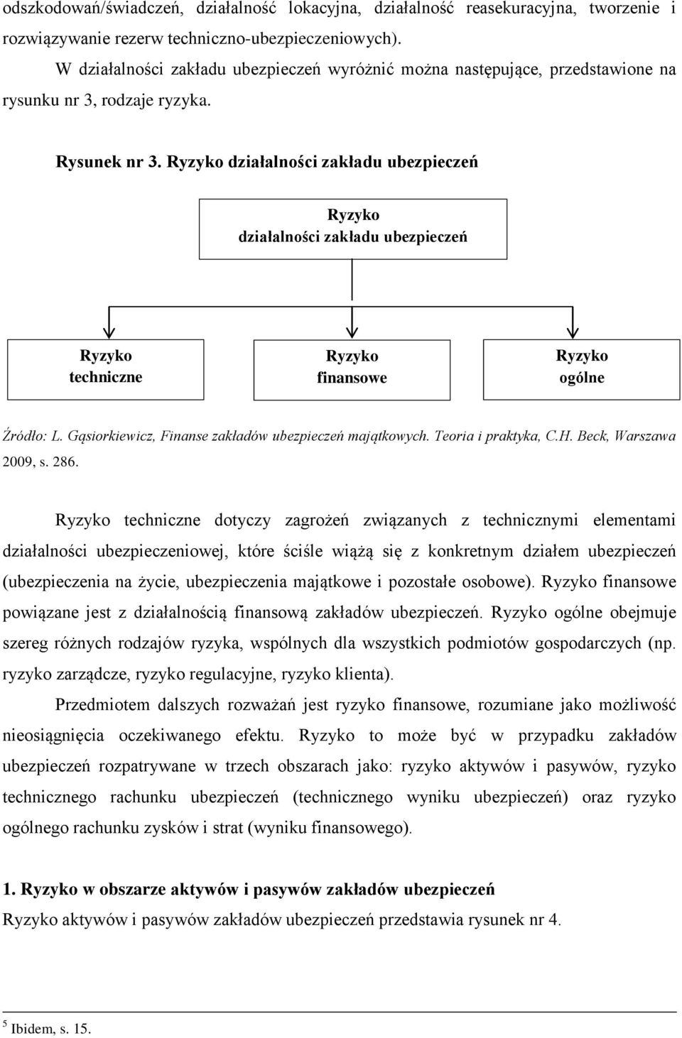 Ryzyko działalności zakładu ubezpieczeń Ryzyko działalności zakładu ubezpieczeń Ryzyko techniczne Ryzyko finansowe Ryzyko ogólne Źródło: L. Gąsiorkiewicz, Finanse zakładów ubezpieczeń majątkowych.