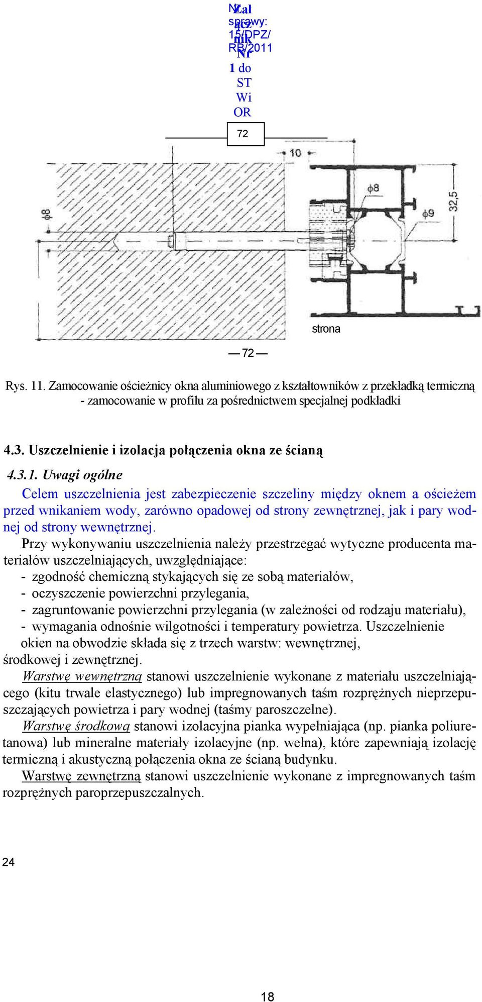 Uszczelnienie i izolacja połączenia okna ze ścianą 4.3.1.