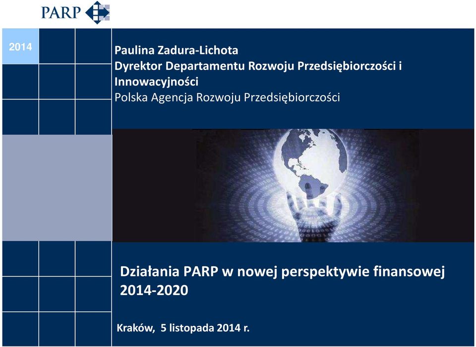 Agencja Rozwoju Przedsiębiorczości Działania PARP w