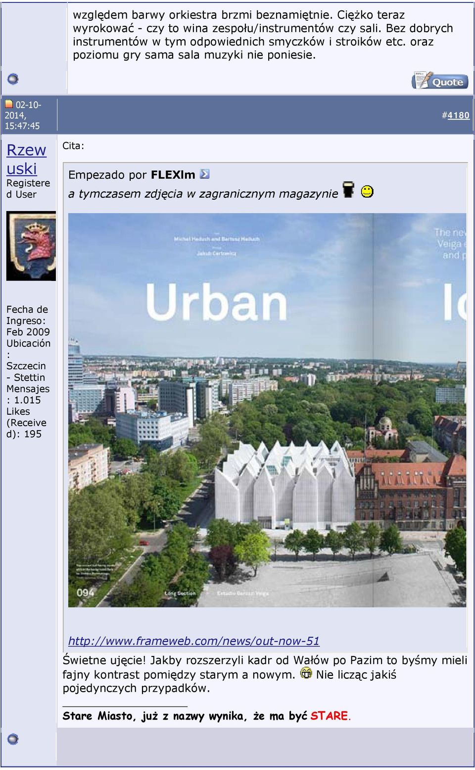 02-10- 2014, 15:47:45 #4180 Rzew uski Registere d User Cita: Empezado por FLEXlm a tymczasem zdjęcia w zagranicznym magazynie Fecha de Ingreso: Feb 2009 Ubicación : Szczecin