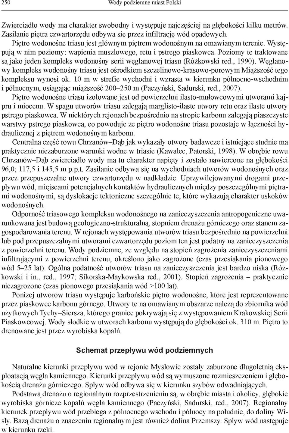 Poziomy te traktowane są jako jeden kompleks wodonośny serii węglanowej triasu (Różkowski red., 1990).