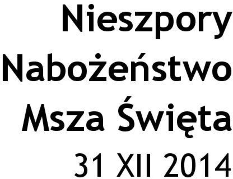 Msza Święta