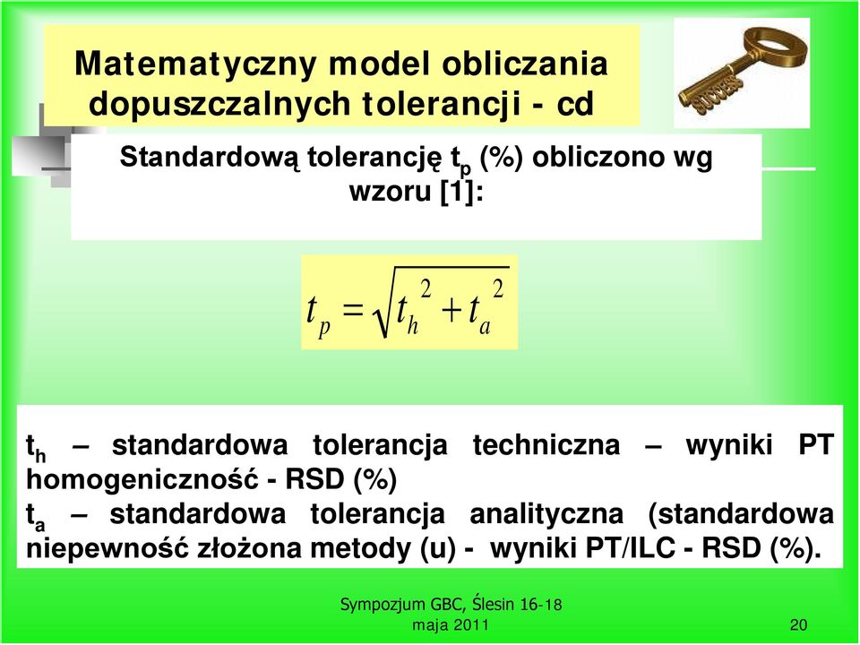 tolerancja techniczna wyniki PT homogeniczność - RSD (%) t a standardowa