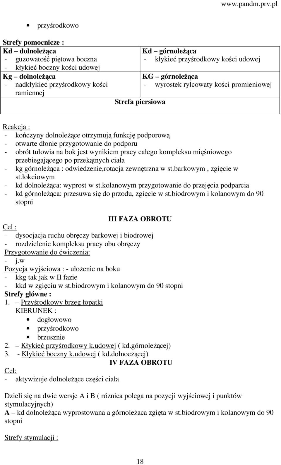 tułowia na bok jest wynikiem pracy całego kompleksu mięśniowego przebiegającego po przekątnych ciała - kg górnoleżąca : odwiedzenie,rotacja zewnętrzna w st.barkowym, zgięcie w st.