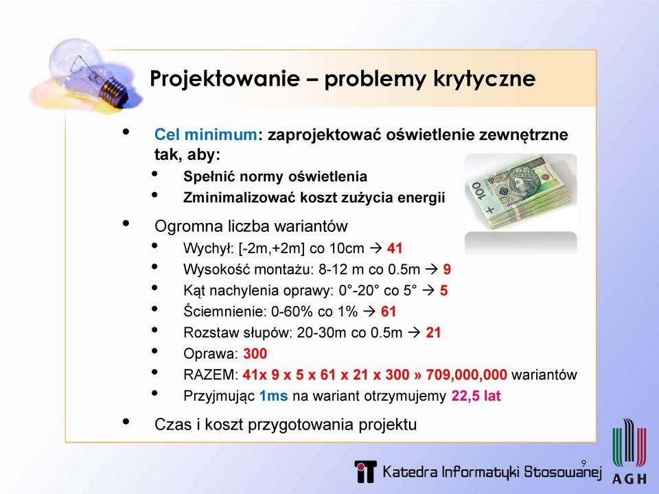 5m 9 Kąt nachylenia oprawy: 0-20 co 5 5 Ściemnienie: 0-60% co 1% 61 Rozstaw słupów: 20-30m co 0.