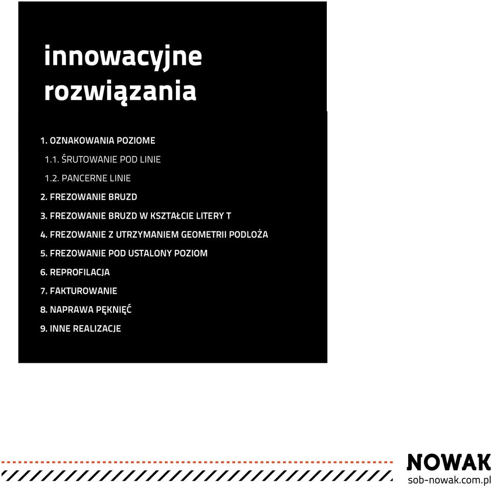 Frezowanie Bruzd w kształcie litery T 4.