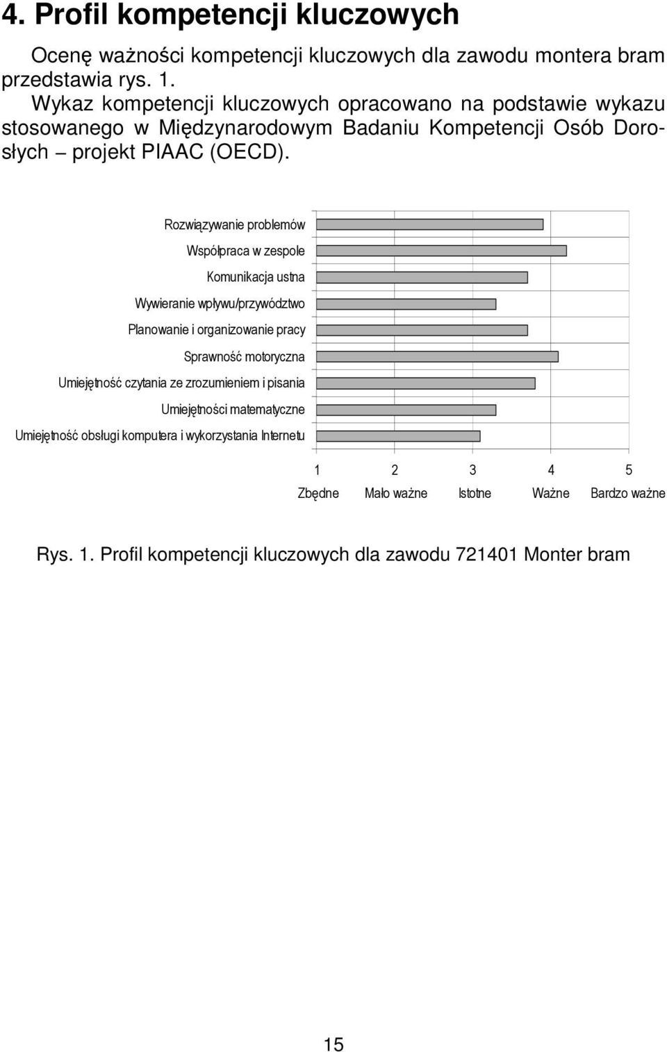 Rozwiązywanie problemów Współpraca w zespole Komunikacja ustna Wywieranie wpływu/przywództwo Planowanie i organizowanie pracy Sprawność motoryczna Umiejętność czytania