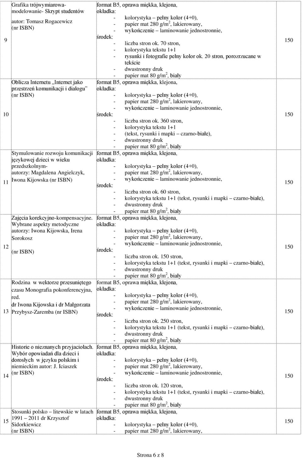 Wybrane aspekty metodyczne autorzy: Iwona Kijowska, Irena Sorokosz Rodzina w wektorze przesuniętego czasu Monografia pokonferencyjna, red.