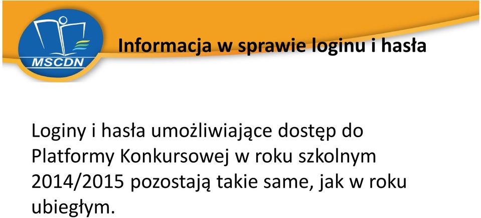 Platformy Konkursowej w roku szkolnym