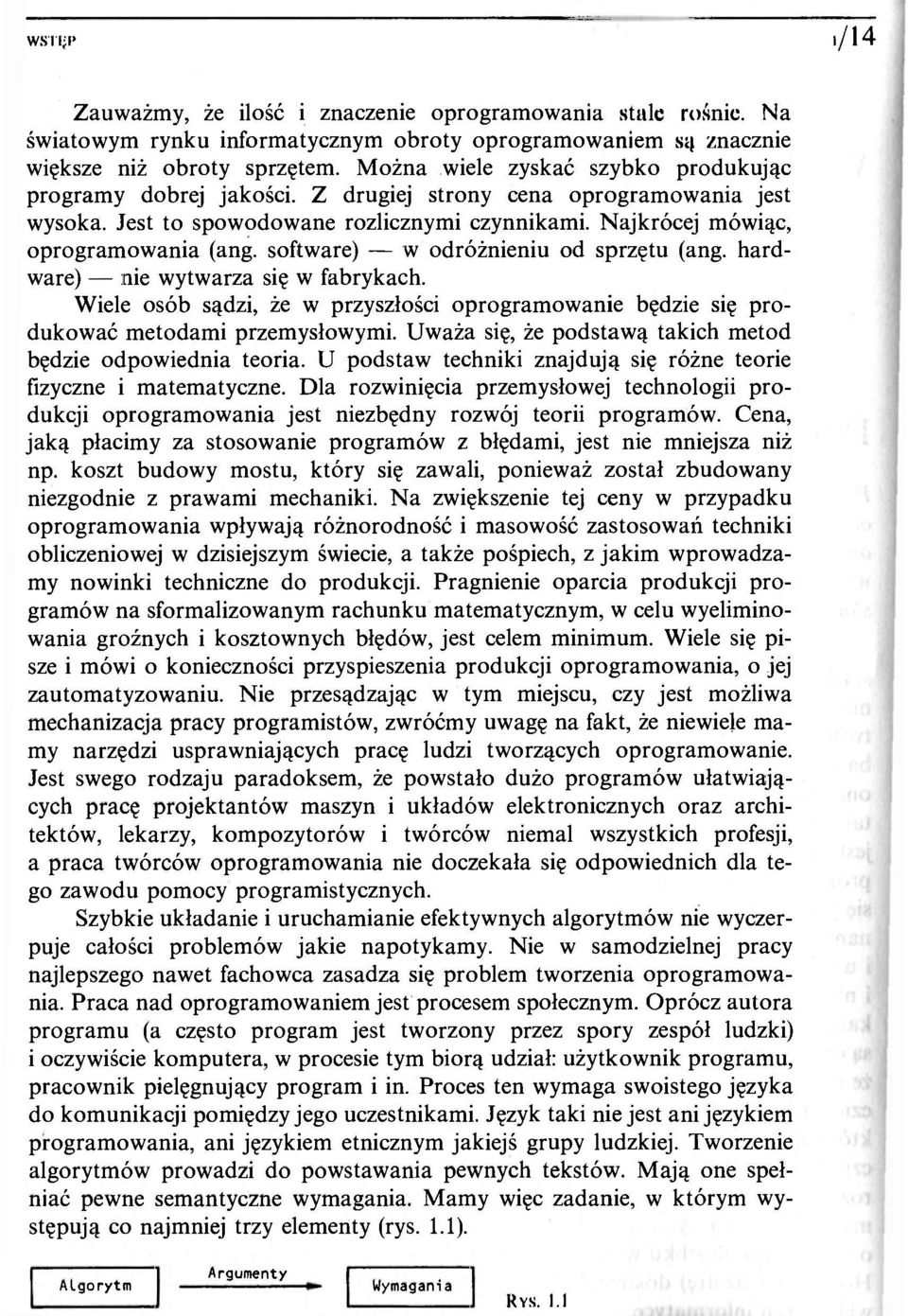 software) w odróżnieniu od sprzętu (ang. hardware) nie wytwarza się w fabrykach. Wiele osób sądzi, że w przyszłości oprogramowanie będzie się produkować metodami przemysłowymi.