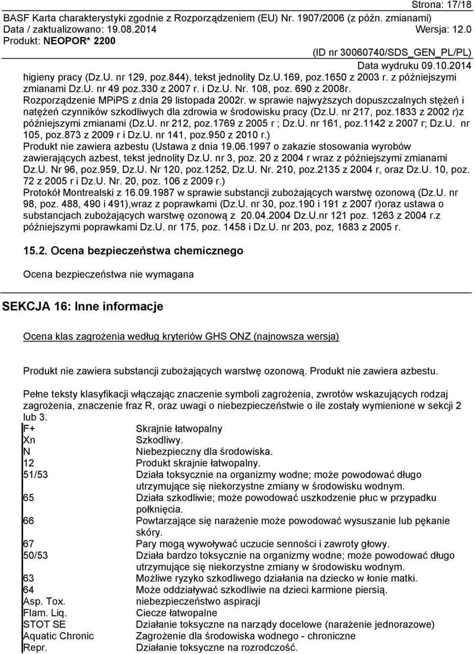 1833 z 2002 r)z późniejszymi zmianami (Dz.U. nr 212, poz.1769 z 2005 r ; Dz.U. nr 161, poz.1142 z 2007 r; Dz.U. nr 105, poz.873 z 2009 r i Dz.U. nr 141, poz.950 z 2010 r.