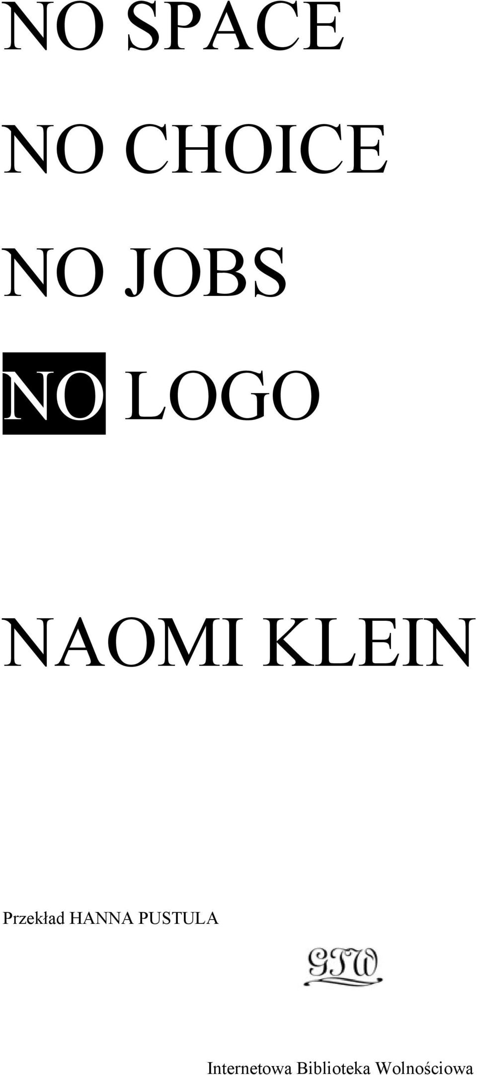 LOGO NAOMI KLEIN