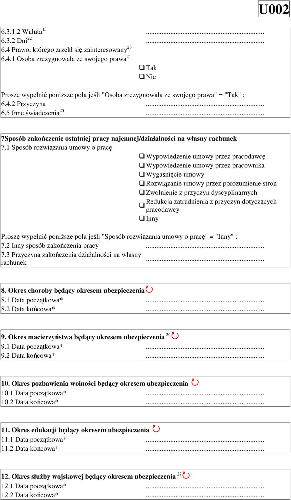 1 Sposób rozwiązania umowy o pracę Wypowiedzenie umowy przez pracodawcę Wypowiedzenie umowy przez pracownika Wygaśnięcie umowy Rozwiązanie umowy przez porozumienie stron Zwolnienie z przyczyn