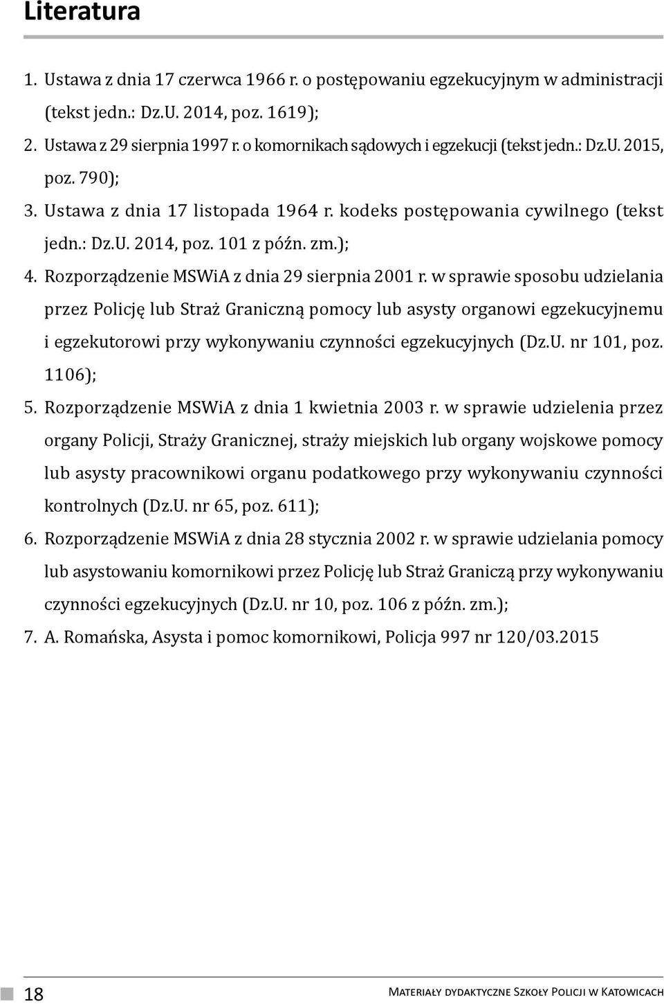 Rozporządzenie MSWiA z dnia 29 sierpnia 2001 r.