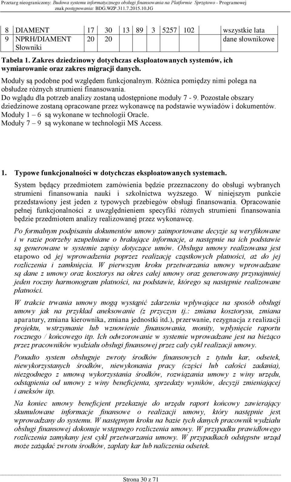 Różnica pomiędzy nimi polega na obsłudze różnych strumieni finansowania. Do wglądu dla potrzeb analizy zostaną udostępnione moduły 7-9.