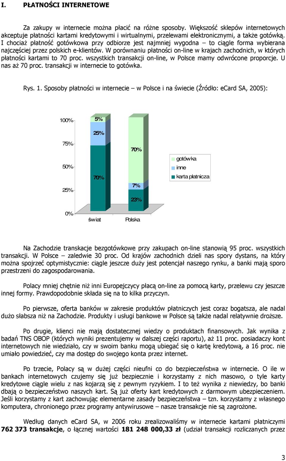 I chociaŝ płatność gotówkowa przy odbiorze jest najmniej wygodna to ciągle forma wybierana najczęściej przez polskich e-klientów.