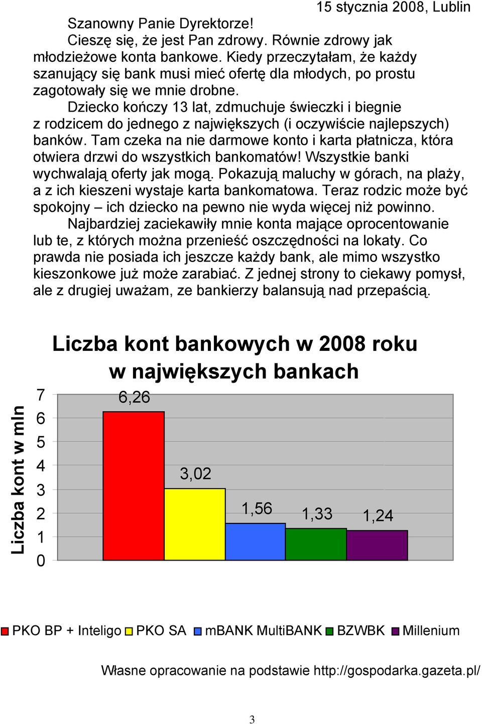 Dziecko kończy 13 lat, zdmuchuje świeczki i biegnie z rodzicem do jednego z największych (i oczywiście najlepszych) banków.