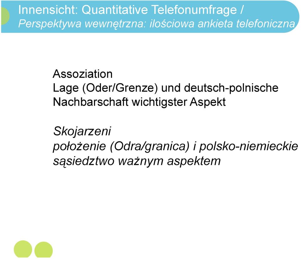 deutsch-polnische Nachbarschaft wichtigster Aspekt Skojarzeni