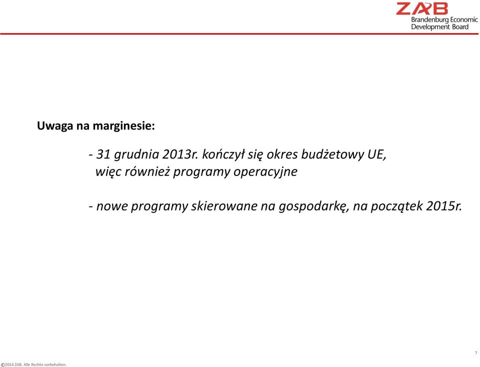 również programy operacyjne - nowe