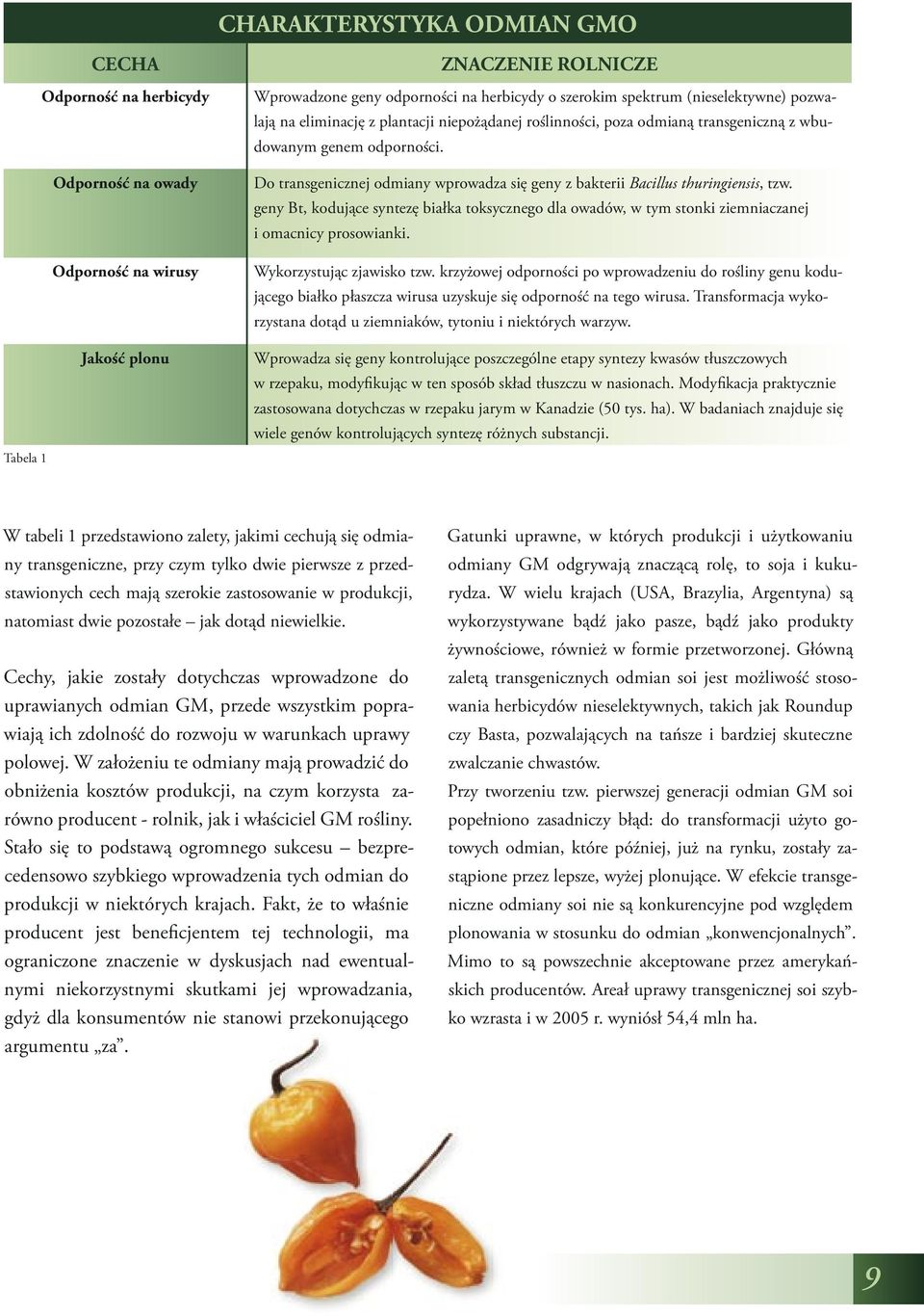 Do transgenicznej odmiany wprowadza się geny z bakterii Bacillus thuringiensis, tzw. geny Bt, kodujące syntezę białka toksycznego dla owadów, w tym stonki ziemniaczanej i omacnicy prosowianki.