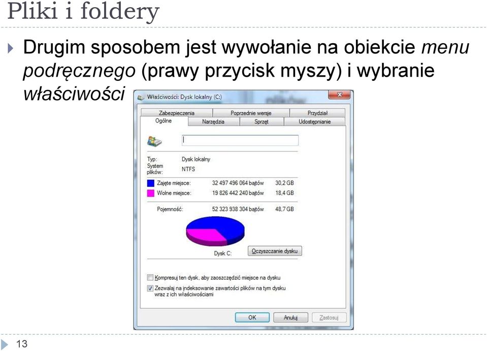 obiekcie menu podręcznego