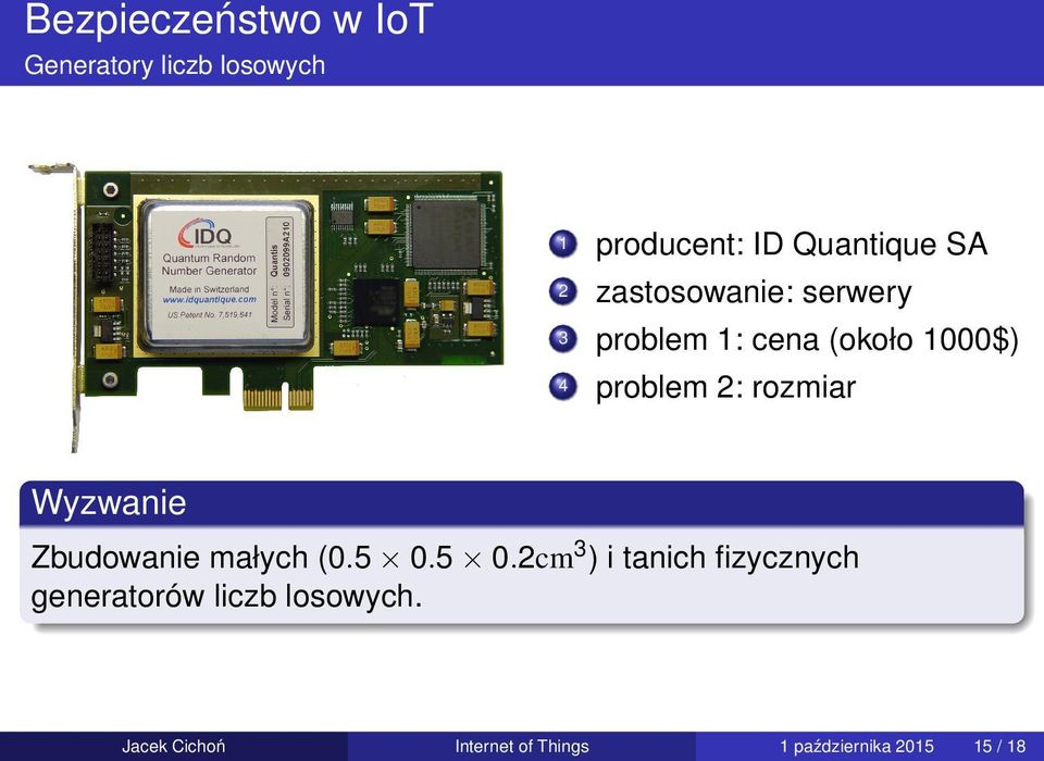 Wyzwanie Zbudowanie małych (0.5 0.