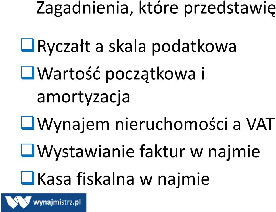 amortyzacja Wynajem nieruchomości a VAT