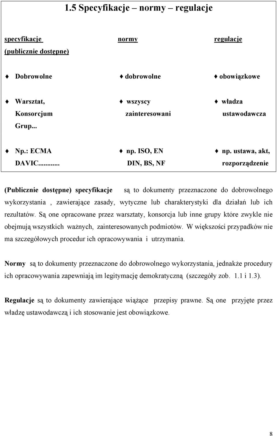 .. DIN, BS, NF rozporządzenie (Publicznie dostępne) specyfikacje są to dokumenty przeznaczone do dobrowolnego wykorzystania, zawierające zasady, wytyczne lub charakterystyki dla działań lub ich