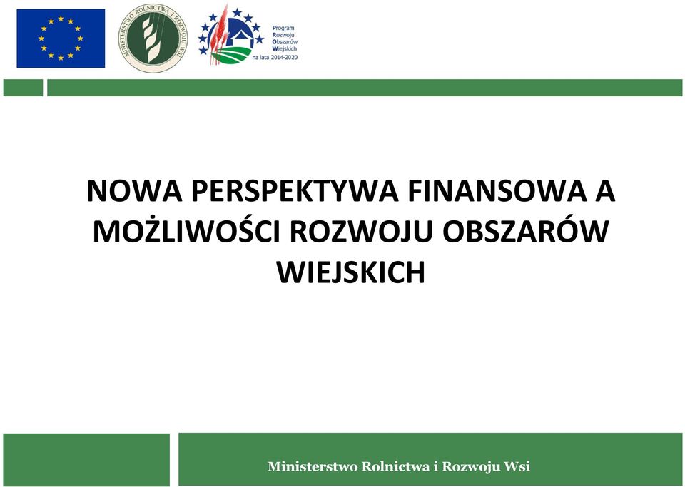 ROZWOJU OBSZARÓW