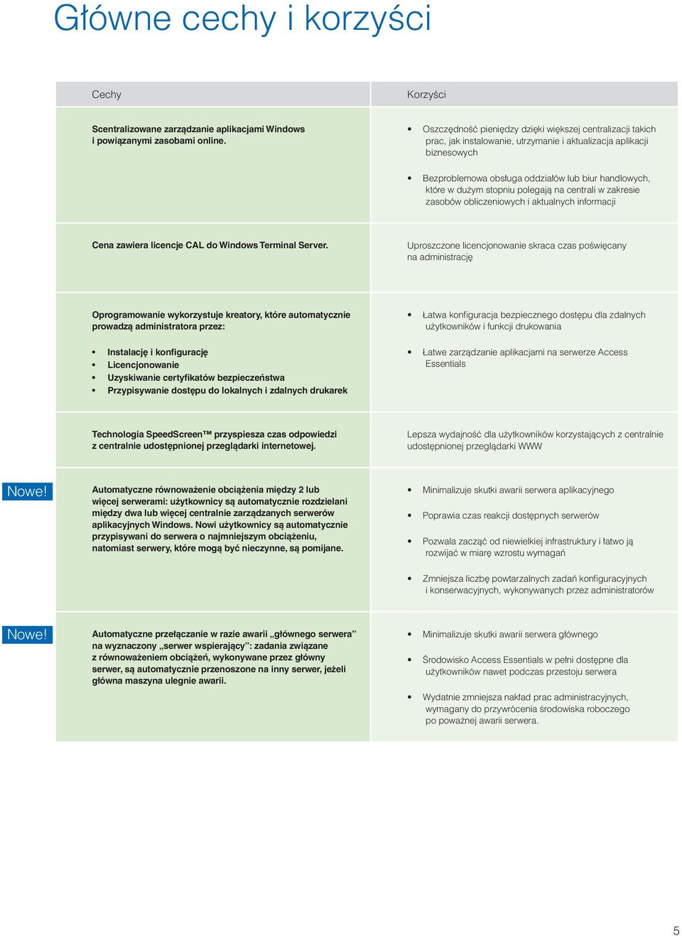 stopniu polegają na centrali w zakresie zasobów obliczeniowych i aktualnych informacji Cena zawiera licencje CAL do Windows Terminal Server.