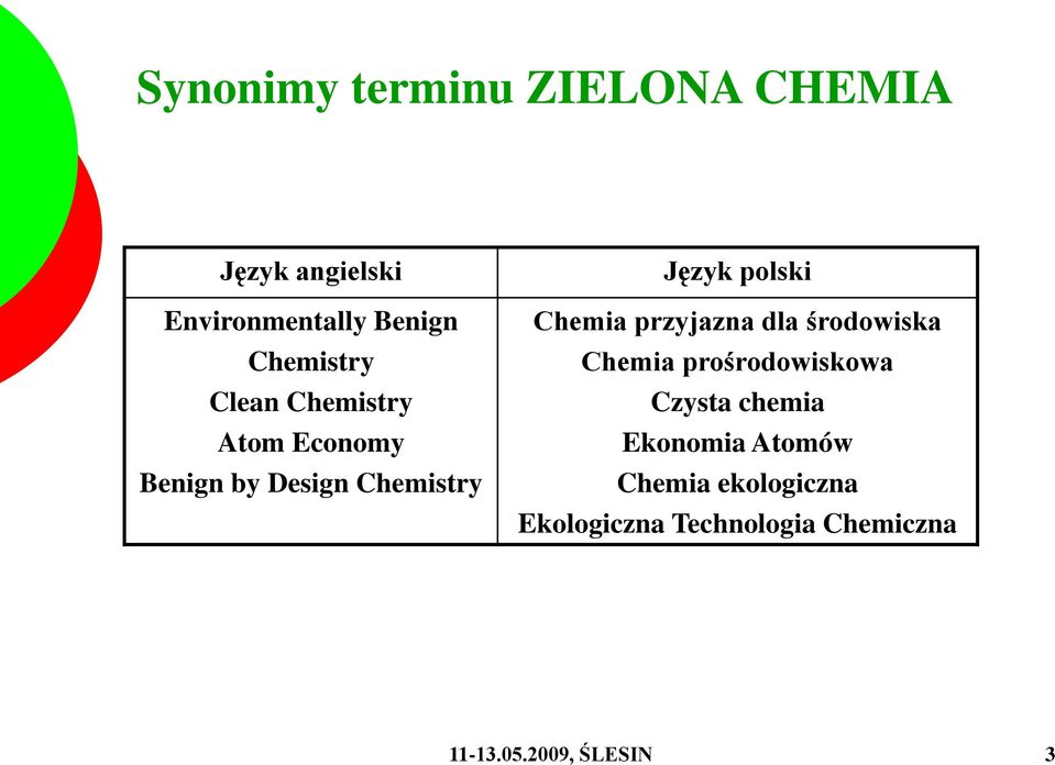 polski Chemia przyjazna dla środowiska Chemia prośrodowiskowa Czysta chemia