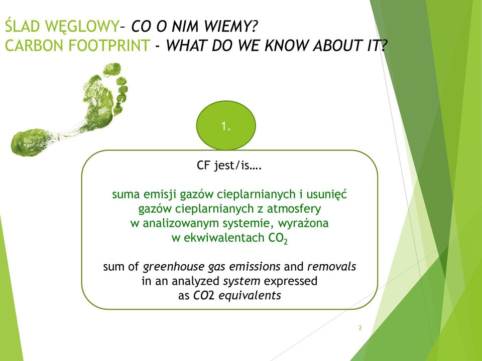 suma emisji gazów cieplarnianych i usunięć gazów cieplarnianych z atmosfery w