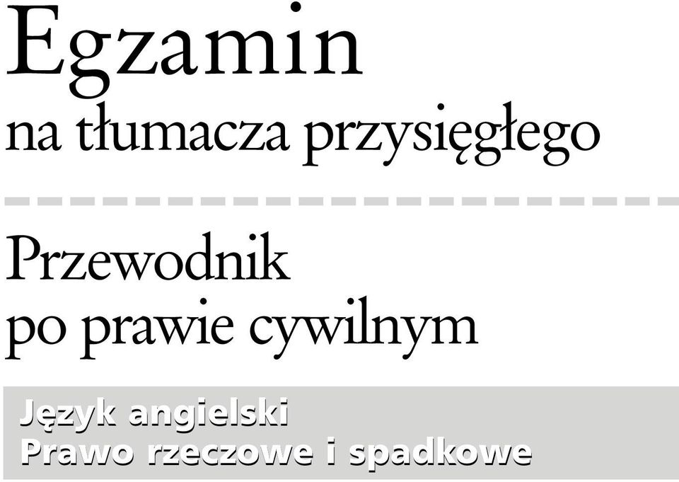 po prawie cywilnym J zyk